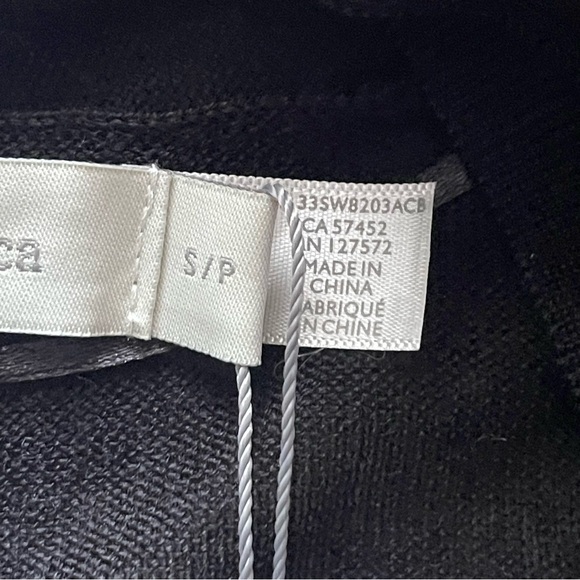 Costa Blanca Black Cardigan with Built in Scarf Size S - Picture 6 of 9